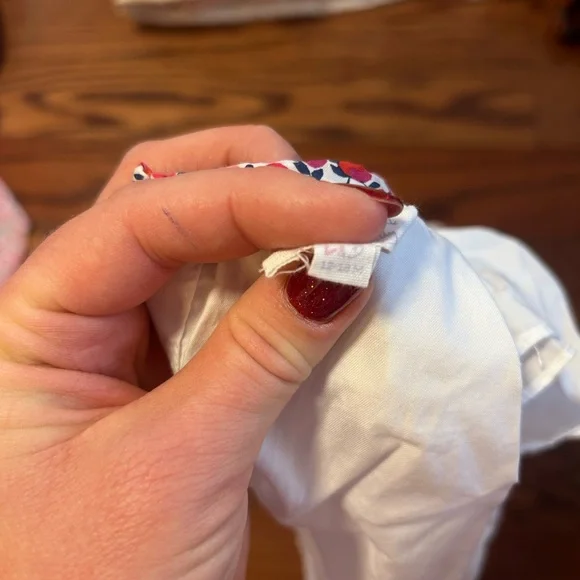 Floral Ruffle White Top - Picture 2 of 2